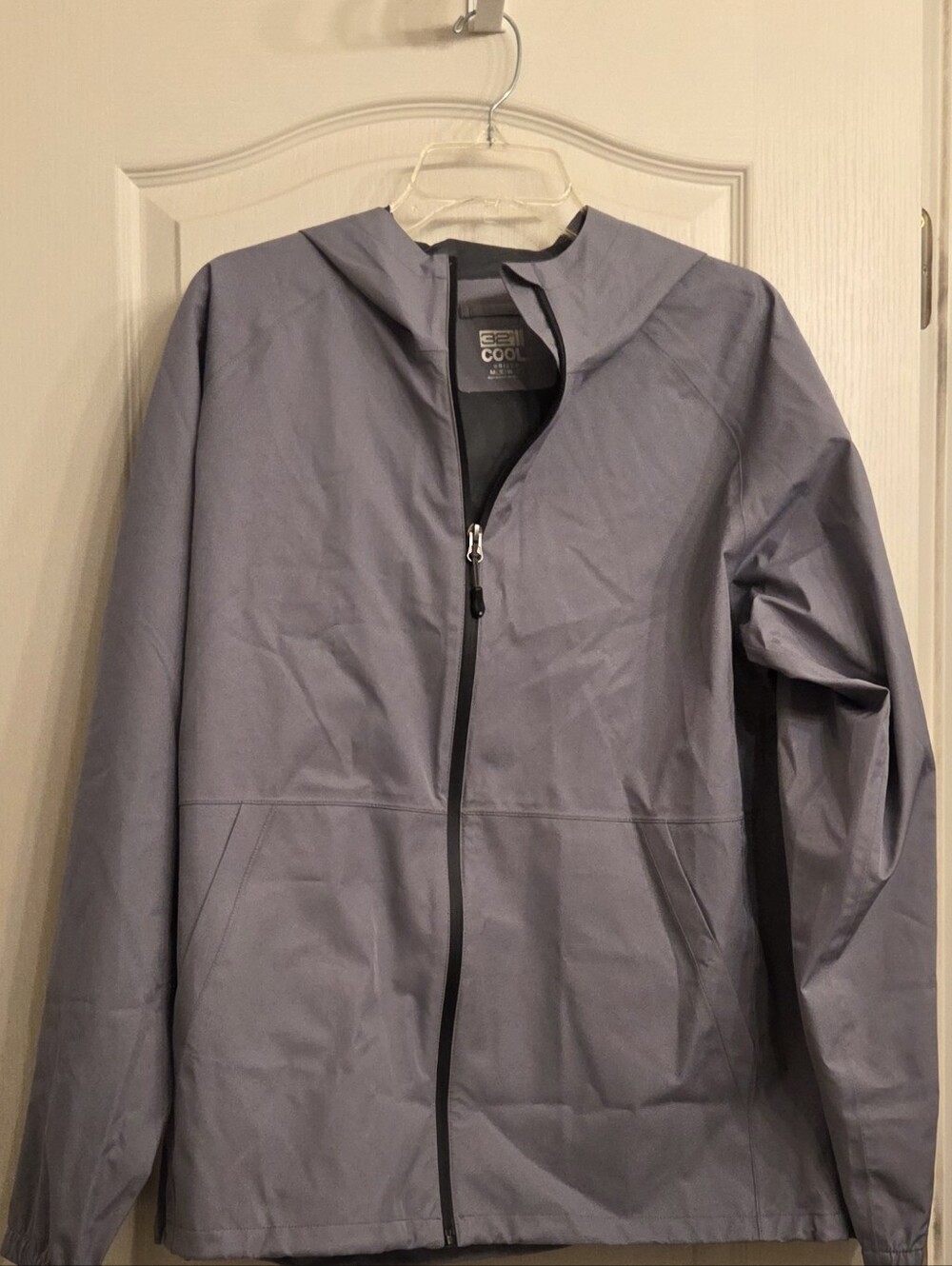 Men's Lightweight Hooded Jacket - Cool Tech Gray SIZE M